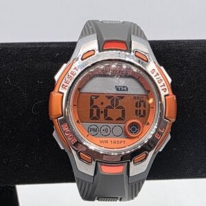 Armitron Digital Sports Watch - Orange/Gray. Water Resistant 165ft.